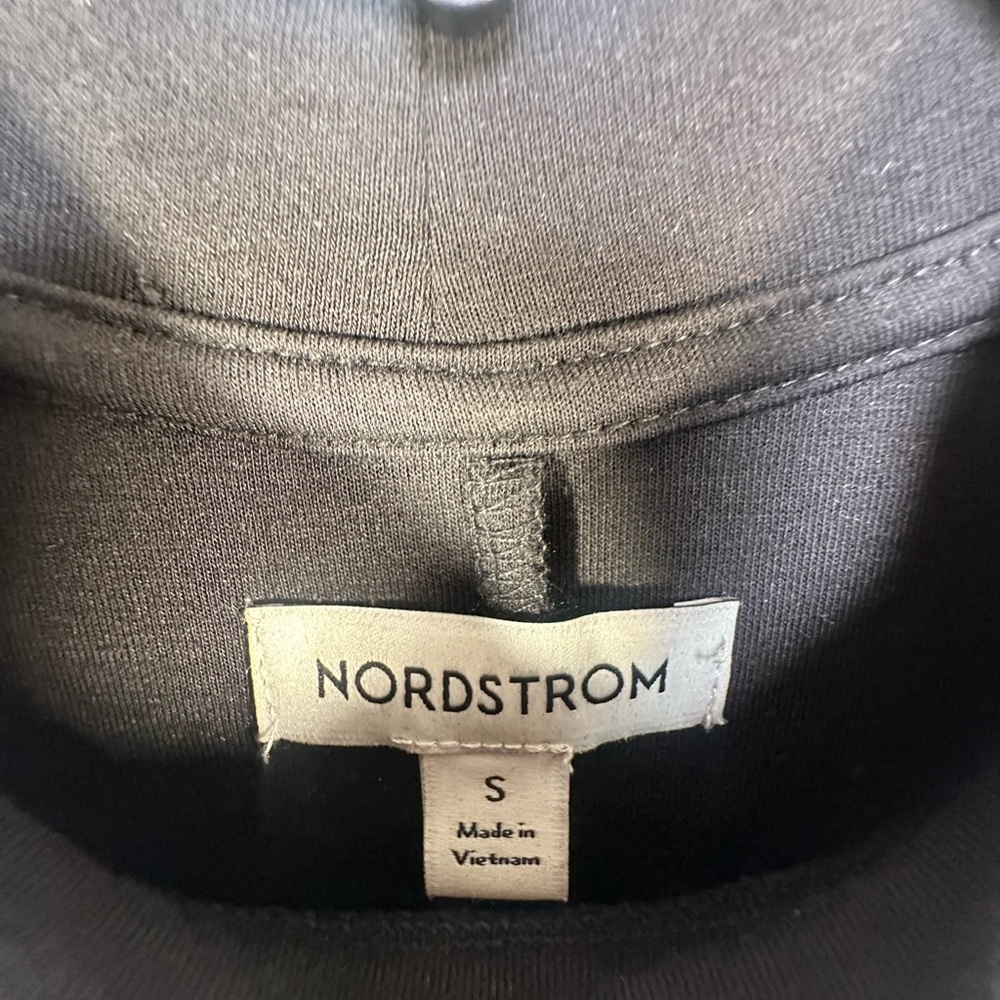 Nordstrom Black Long-Sleeve A-Line Maxi Dress - Picture 4 of 5